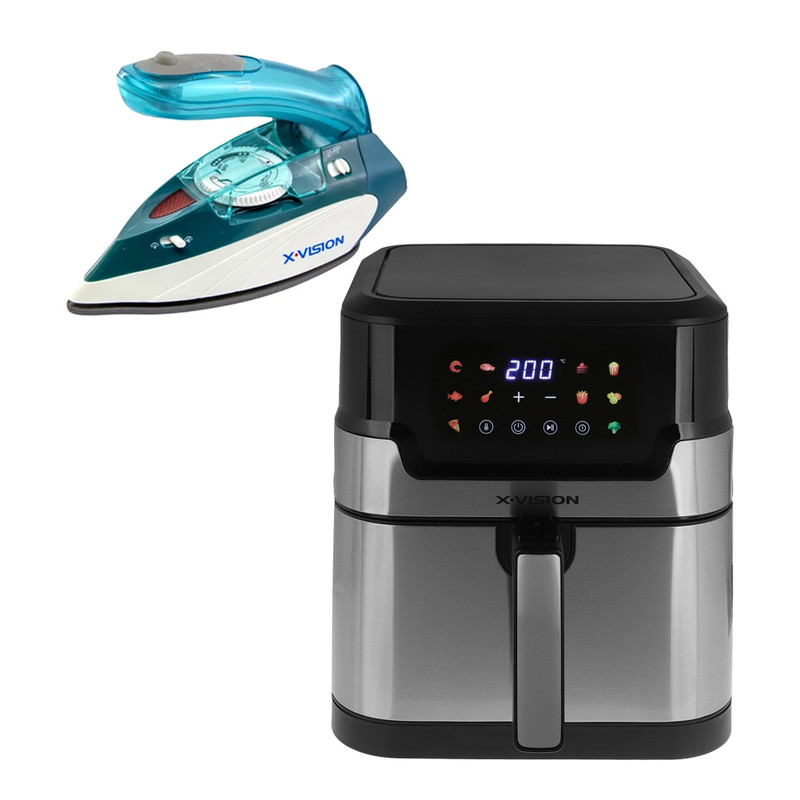 هواپز 8 لیتر ایکس ویژن مدل AF6080 به همراه اتو مسافرتی 1000 وات ایکس ویژن مدل SW-602