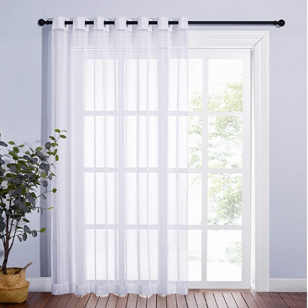 پرده نوین پرده خورشید مدل حریر ساده NT413 سایز 280x300 سانتیمتر