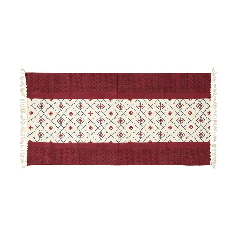 رومیزی بومی مدل 009 سایز 126x60 سانتی‌متر
