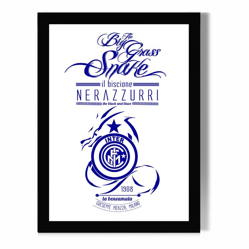 تابلو مدل دیواری طرح اینتر میلان | Inter Milan کد FD543