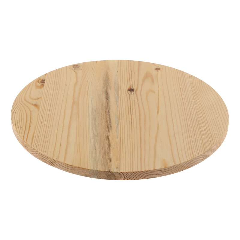 سینی سرو گردان چوبی دایره‌ای 36×36×4 سانتی‌متر، وزن 895 گرم، یک طبقه، مناسب سرو کیک و پیتزا، همراه جعبه، کد 6353460467