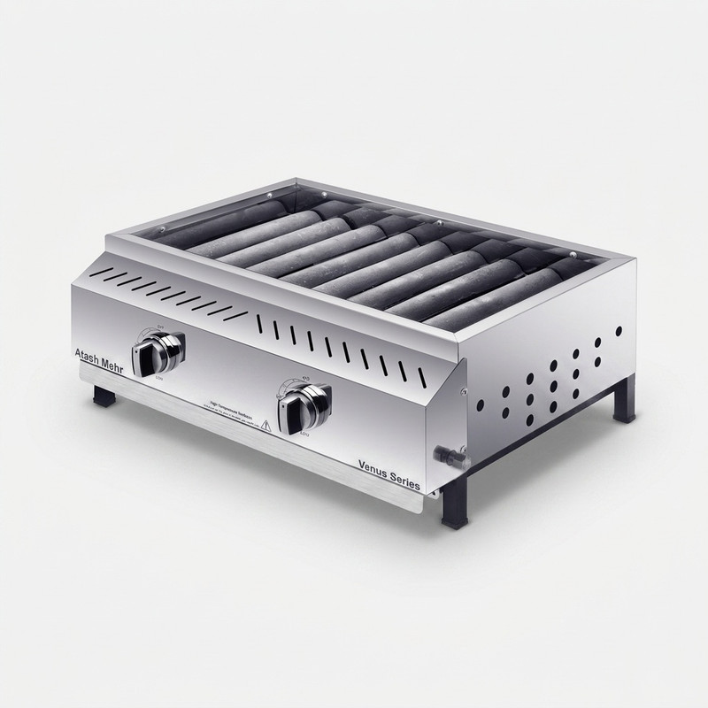 کباب پز گازی آتش مهر مدل steel55