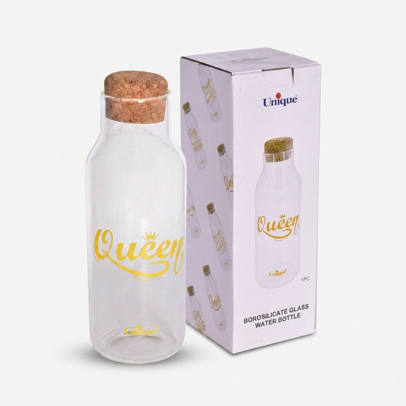 بطری آب یونیک طرح QUEEN کد 3071 گنجایش 1.03 لیتر