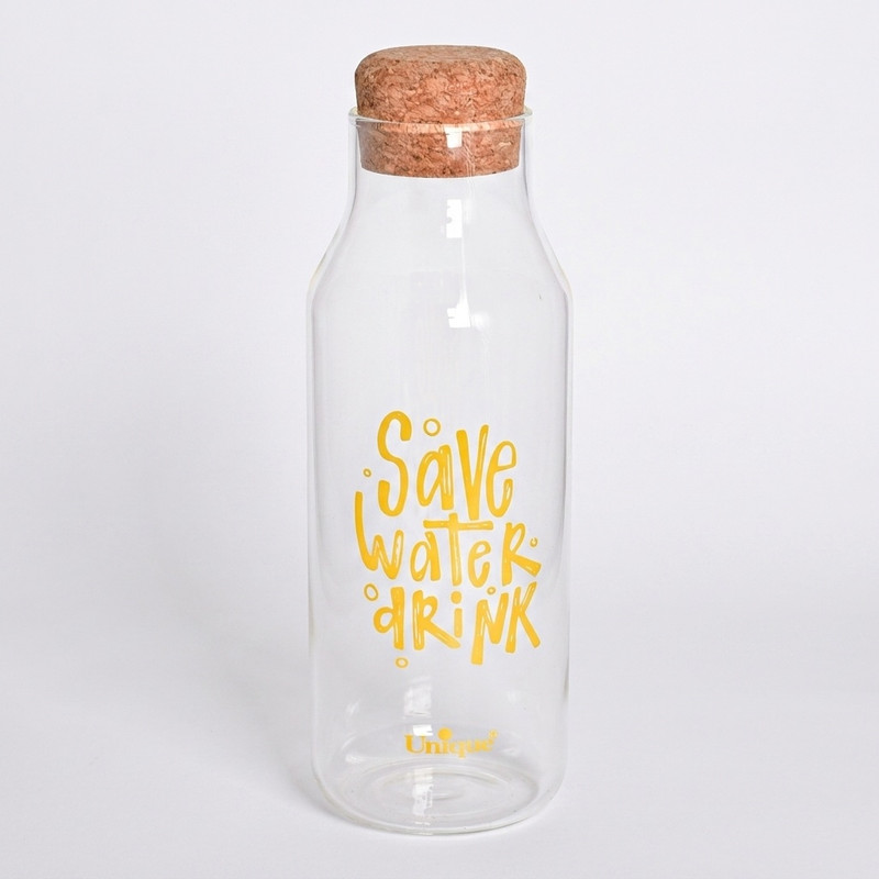 بطری آب یونیک طرح save water کد 3071 گنجایش 1.03 لیتر