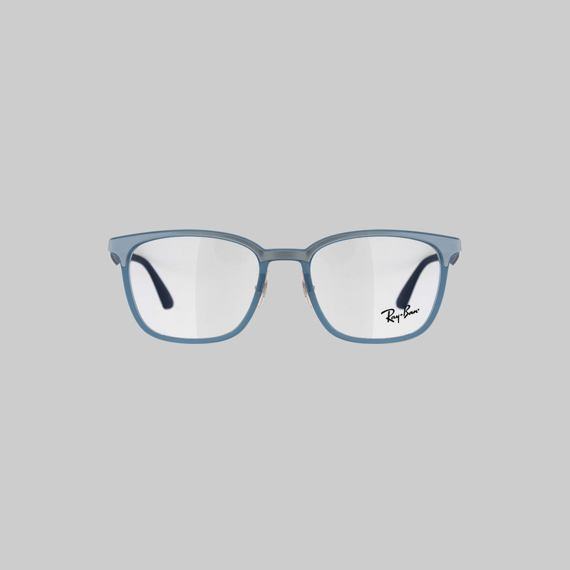فریم عینک طبی ویفرر (Wayfarer) ری بن مدل 0RX7117-8019 مناسب برای صورت مربع، مستطیل و لوزی