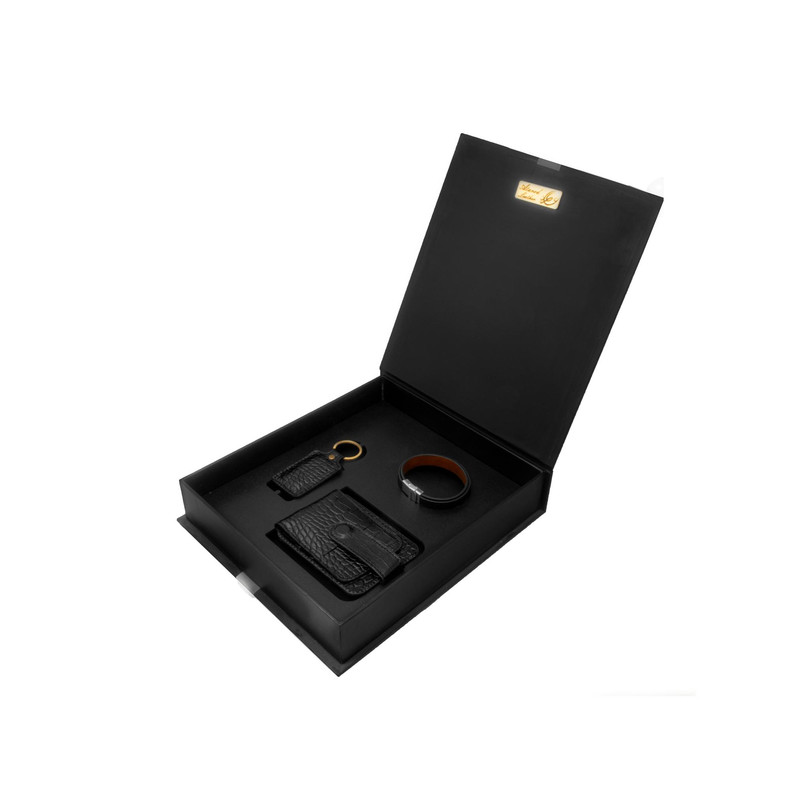 ست هدیه مردانه چرم عطارد مدل چرم طبیعی کد A116