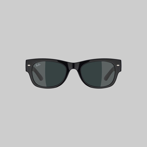 عینک آفتابی ویفرر (Wayfarer) ری بن مدل RB0832-901-31
