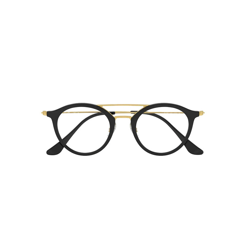 فریم عینک طبی گرد زنانه ری بن مدل 0RX7097-2000-49 مناسب برای صورت مستطیل، مربع، لوزی و قلب