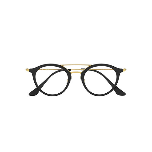 فریم عینک طبی گرد زنانه ری بن مدل 0RX7097-2000-49 مناسب برای صورت مستطیل، مربع، لوزی و قلب