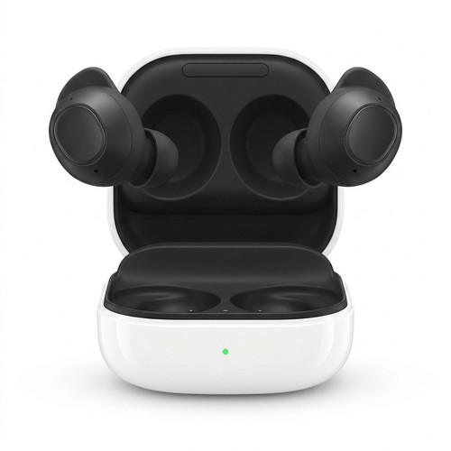 هدفون بلوتوثی سامسونگ مدل Galaxy Buds FE با نویز کنسلینگ فعال (ANC)، درگاه شارژ USB Type-C، دارای میکروفون دوگانه، مقاوم در برابر رطوبت و عرق