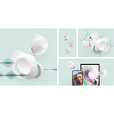 هدفون بلوتوثی سامسونگ مدل Galaxy Buds FE با نویز کنسلینگ فعال (ANC)، درگاه شارژ USB Type-C، دارای میکروفون دوگانه، مقاوم در برابر رطوبت و عرق
