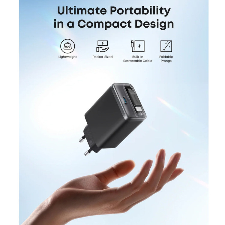 شارژر دیواری 35 وات انکر مدل A2658 به همراه کابل USB-C