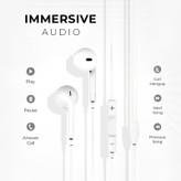 هندزفری هارمن مدل Apple iP35MM با نویز کنسلینگ میکروفون (ENC)، اتصال از طریق جک 3.5 میلیمتری صدا
