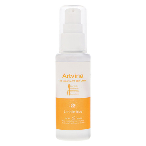 کرم ضد آفتاب بدون رنگ آرت وینا SPF 50 مدل Highly Effective محافظ UVA ،UVB و PA+++، ضد حساسیت، ضد چروک و ضد پیری مناسب انواع پوست حجم 50 میلیلیتر