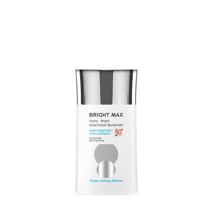 کرم ضدآفتاب بدون رنگ برایت مکس SPF50 مدل آکوا فیوژن مناسب انواع پوست، حجم 50 میلیلیتر