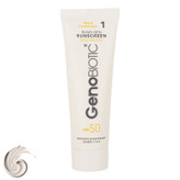 کرم ضدآفتاب بیرنگ ژنوبایوتیک SPF50 مدل 01 محافظ UVA ،UVB، مناسب پوستهای مختلط و چرب، حجم 50 میلیلیتر