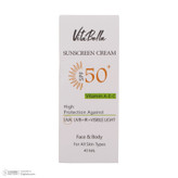 کرم ضدآفتاب بیرنگ ویتابلا +SPF50 مدل 001 مناسب انواع پوست، حجم 40 میلیلیتر