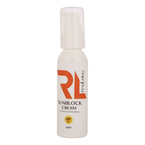 کرم ضد آفتاب بیرنگ صورت ری لاکو SPF 50 مدل Vitamin E محافظ UVA،UVB مناسب برای انواع پوست حجم 50 میلیلیتر