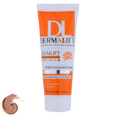 کرم ضد آفتاب رنگی درمالیفت مدل سانلیفت SPF 50 حاوی محافظ UVA و UVB، ضد آب، ضد پیری، ضد جوش و آکنه، مناسب پوست چرب حجم 40 میلیلیتر 