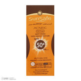 کرم ضدآفتاب و آنتیآکنه رنگی سانسیف مدل SPF50، مناسب پوستهای چرب، حجم 50 میلیلیتر