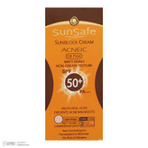 کرم ضدآفتاب و آنتیآکنه رنگی سانسیف مدل SPF50، مناسب پوستهای چرب، حجم 50 میلیلیتر