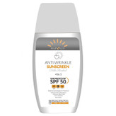 کرم ضد آفتاب و ضد چروک بدون رنگ هپسان SPF50 مدل 4در1 محافظ UVA ،UVB و PA+++ و حاوی ویتامین B5 و C مناسب انواع پوست حجم 50 میلی لیتر