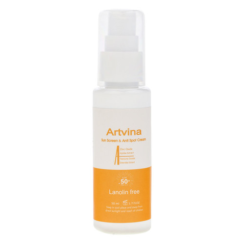کرم ضد آفتاب رنگی آرت وینا SPF 50 مدل Highly Effective محافظ UVA ،UVB و PA+++، ضد حساسیت، ضد چروک و ضد پیری، مناسب انواع پوست حجم 50 میلیلیتر