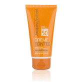 کرم ضد آفتاب رنگی ژاک آندرل پاریس SPF 50 مدل طبیعی محافظ UVA/UVB مناسب برای پوست خشک حجم 50 میلیلیتر