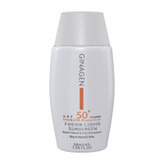کرم ضد آفتاب بدون رنگ ژیناژن SPF 50 مدل Fusion Liquid مناسب پوستهای خشک و معمولی حجم 50 میلیلیتر