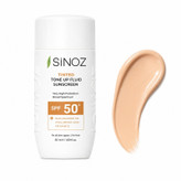 کرم ضد آفتاب رنگی صورت سینوز SPF 50+ مدل Tone-Up محافظ در برابر اشعه UVA و UVB مناسب برای انواع پوست حجم 50 میلیلیتر