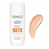 کرم ضد آفتاب رنگی صورت سینوز SPF 50+ مدل Tone-Up محافظ در برابر اشعه UVA و UVB مناسب برای انواع پوست حجم 50 میلیلیتر
