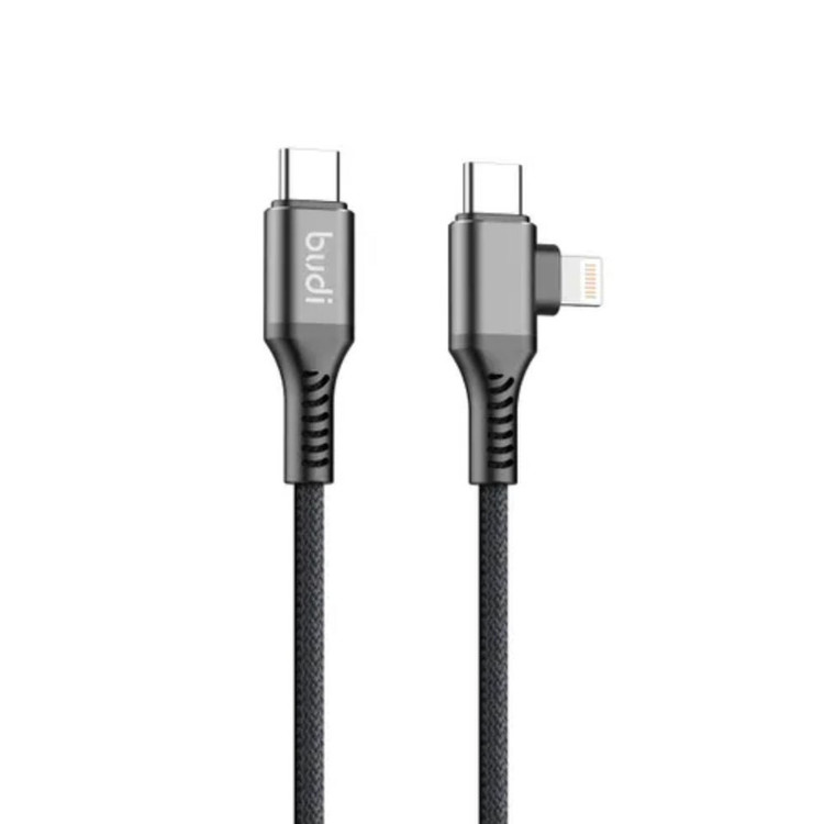 کابل تبدیل USB-C به USB-C/لایتنینگ بودی مدل DC253TTL12B طول 1.2 متر