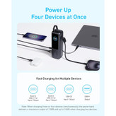 پاوربانک 100 وات انکر مدل A1695 ظرفیت 25000 میلی آمپر ساعت به همراه دو کابل USB-C