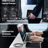 پاوربانک بیسوس مدل BALDE HIGH POWER DIGITAL DISPALY PPBL000201 100W ظرفیت 20000 میلی آمپر ساعت