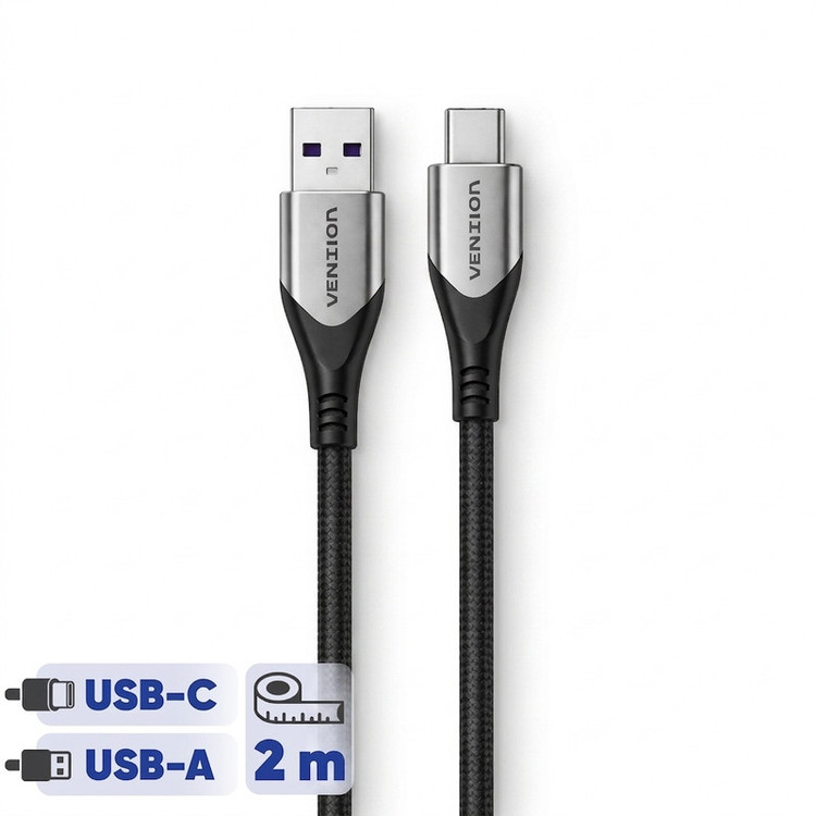 کابل تبدیل USB 2.0 به USB-C ونشن مدل COFHH طول 2 متر