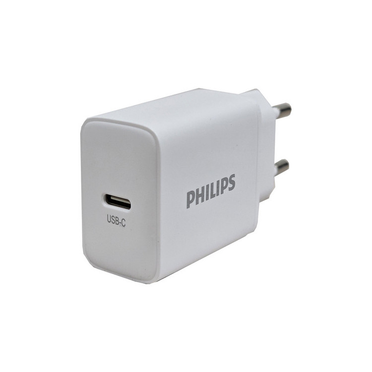 شارژر دیواری 30 وات فیلیپس مدل DLP5312 به همراه کابل تبدیل USB-C