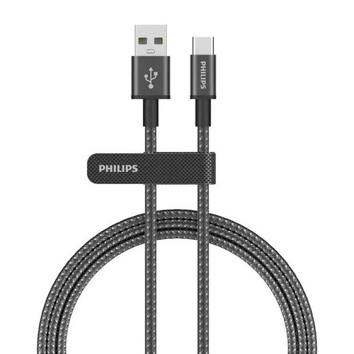 کابل تبدیل USB-A به USB-C فیلیپس مدل DLC5060A طول 2 متر